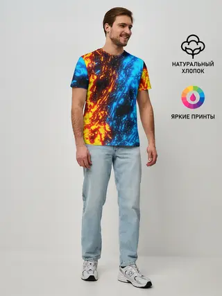 Мужская базовая футболка / БИТВА ОГНЕЙ