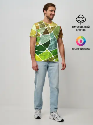 Мужская базовая футболка / Мозаика
