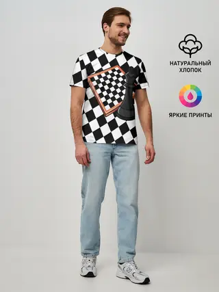 Мужская базовая футболка / Шахматы