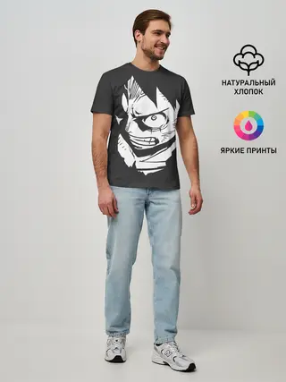 Мужская базовая футболка / Злой One piece