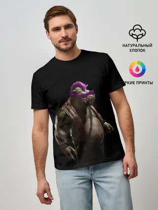 Мужская базовая футболка / Бибоп | Ninja Turtles