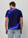 Мужская базовая футболка / СИНИЕ МОЛНИИ