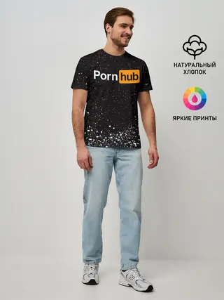 Мужская базовая футболка / PornHub | ПОРНХАБ