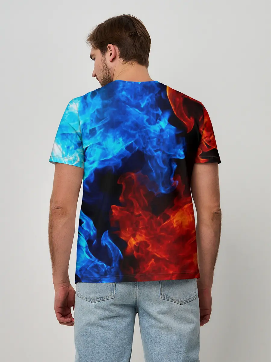 Мужская базовая футболка / Битва огней