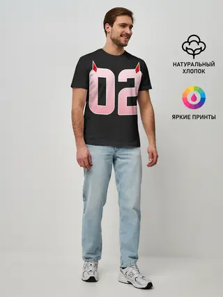Мужская базовая футболка / Порядковый номер 02