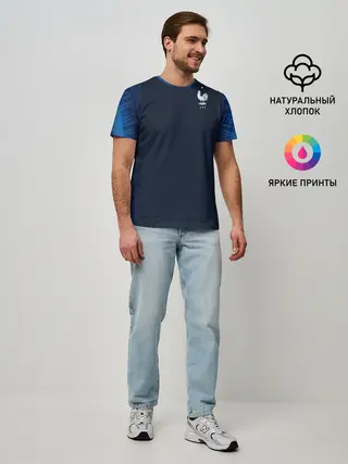 Мужская базовая футболка / France home WC 2018