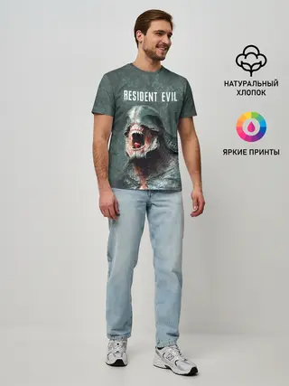 Мужская базовая футболка / RESIDENT EVIL 2 | РЕЗИДЕНТ ЕВИЛ