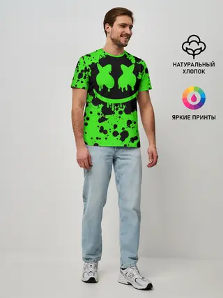 Мужская базовая футболка / Marshmello