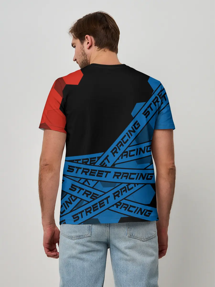 Мужская базовая футболка / BMW - Racing