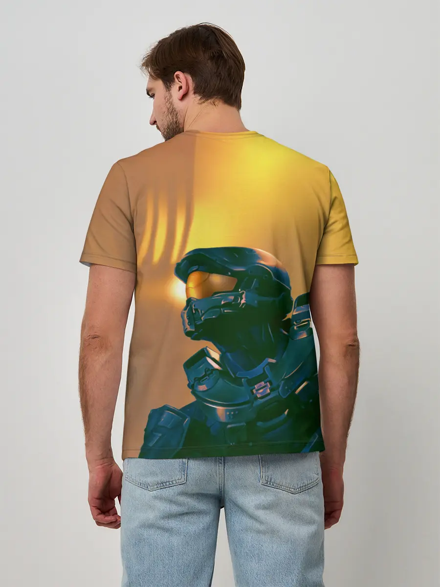 Мужская базовая футболка / Мастер Чиф | Halo
