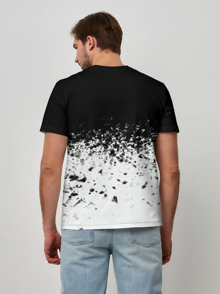 Мужская базовая футболка / горизонт спрей оверлорд