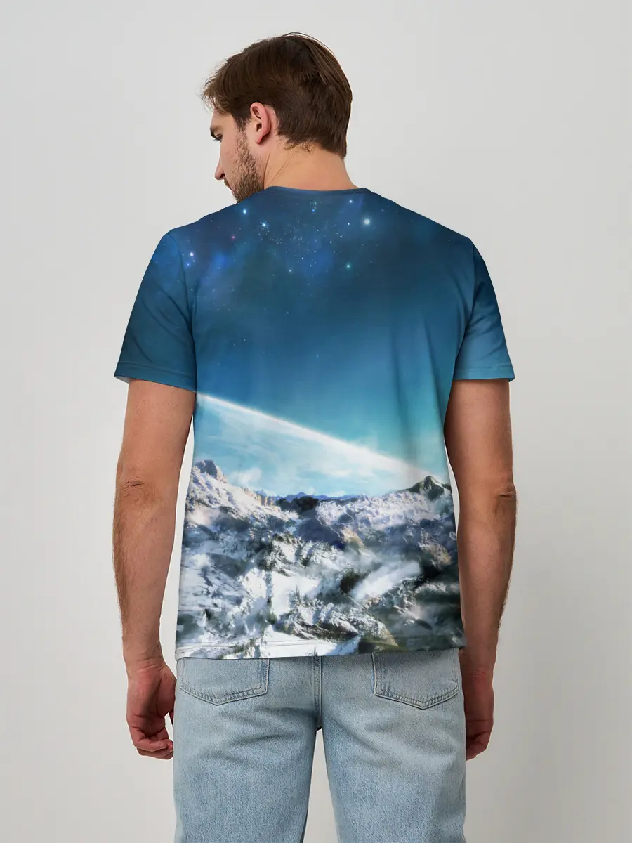 Мужская базовая футболка / Космос