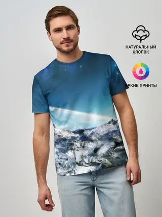 Мужская базовая футболка / Космос