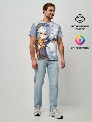 Мужская базовая футболка / GENSHIN IMPACT, РЭЙЗОР