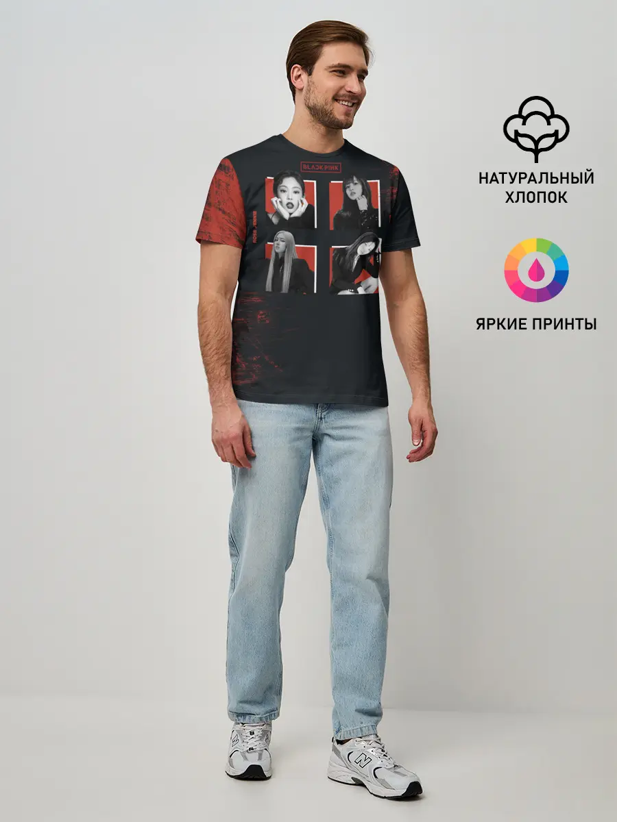 Мужская базовая футболка / BLACKPINK