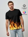 Мужская базовая футболка / Огонь