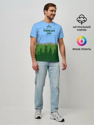 Мужская базовая футболка / Сибирь