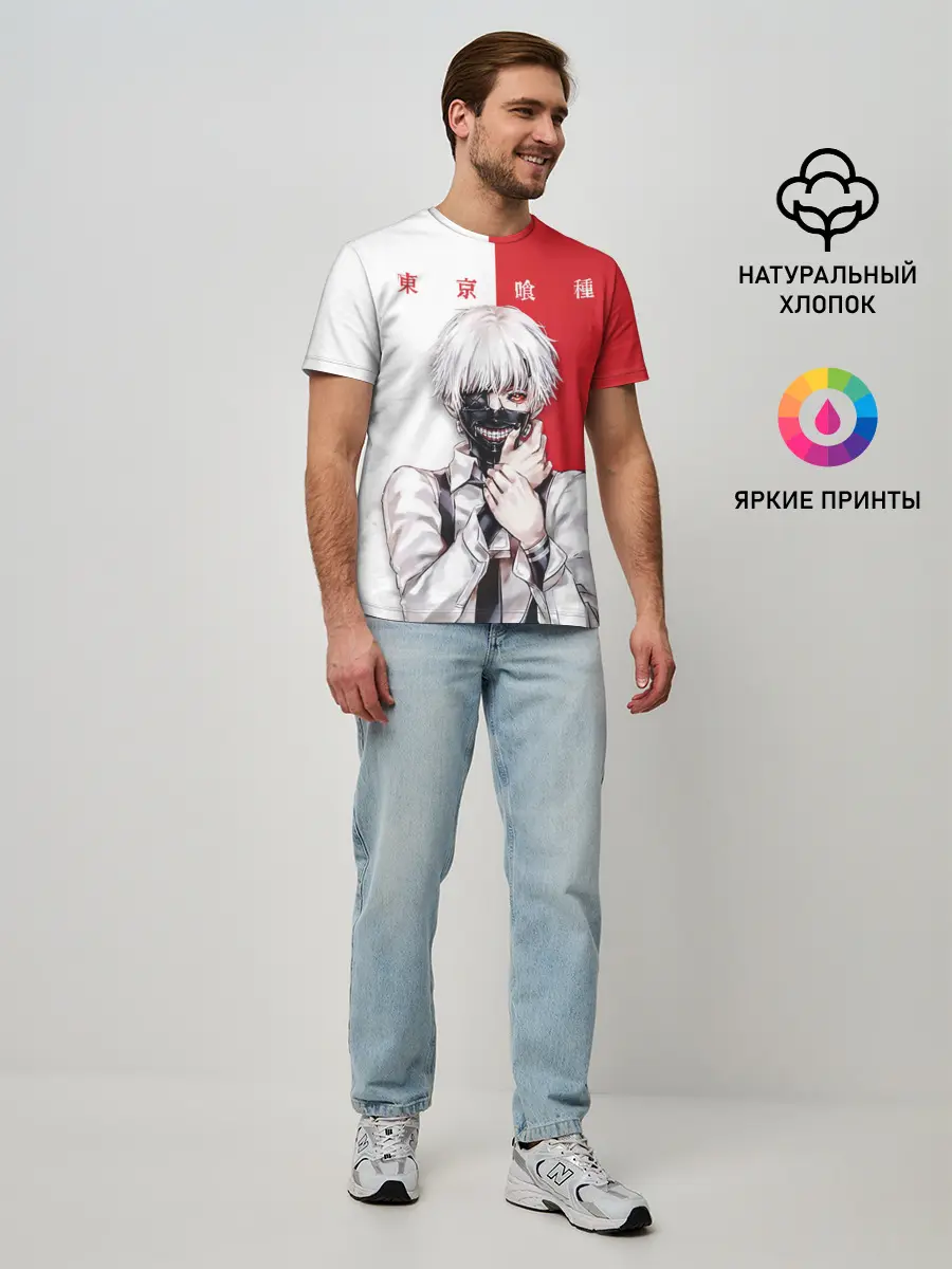 Мужская базовая футболка / Канеки Кен