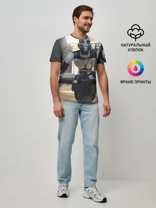 Мужская базовая футболка / Любовь Смерть Роботы