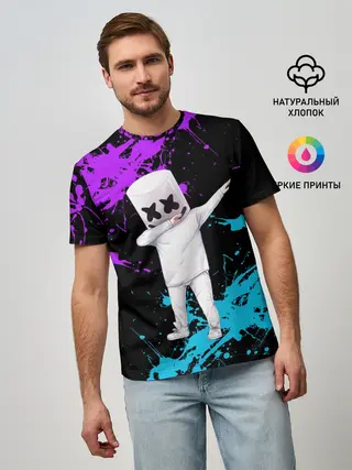 Мужская базовая футболка / MARSHMELLO