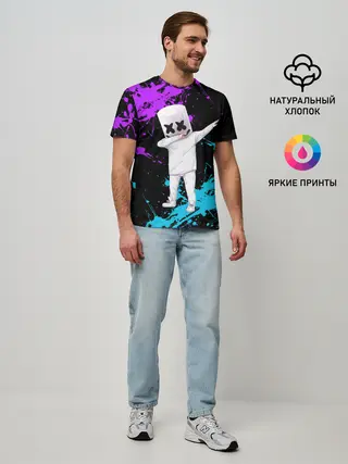 Мужская базовая футболка / MARSHMELLO