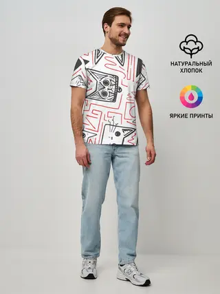 Мужская базовая футболка / Cats