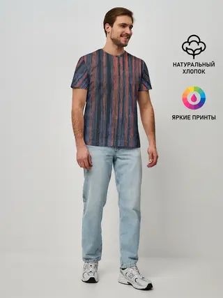 Мужская базовая футболка / Абстрактный узор