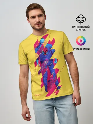 Мужская базовая футболка / Cyberpunk 2077