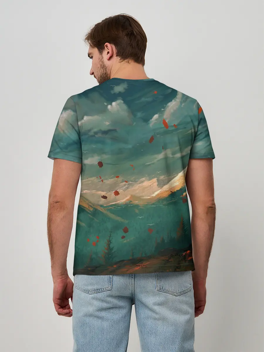 Мужская базовая футболка / Горы