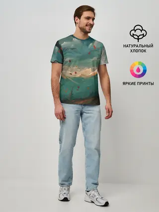 Мужская базовая футболка / Горы