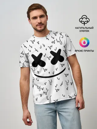 Мужская базовая футболка / MARSHMELLO