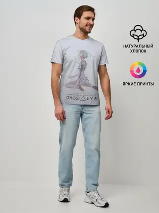 Мужская базовая футболка / Ghost in the Eva