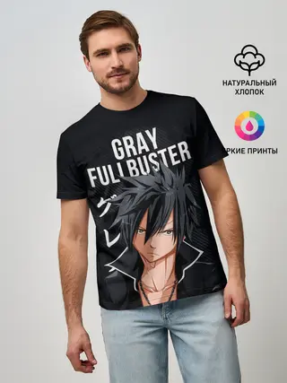 Мужская базовая футболка / Gray Fullbuster