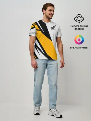 Мужская базовая футболка / HONDA