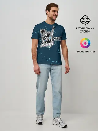 Мужская базовая футболка / Космический рок