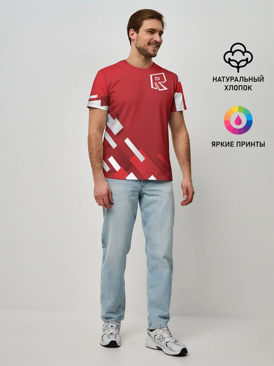 Мужская базовая футболка / Roblox