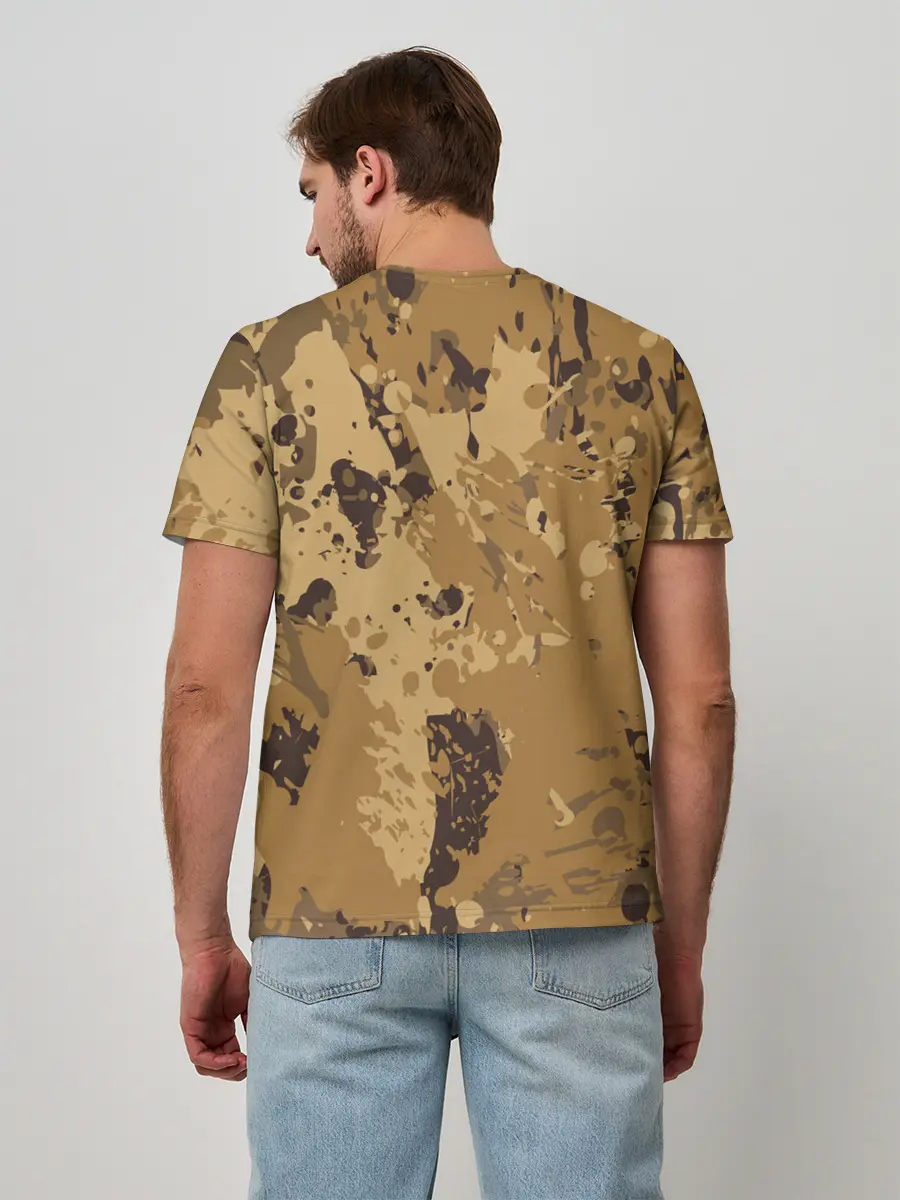 Мужская базовая футболка / КАМУФЛЯЖ BLUE