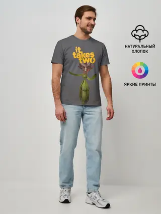 Мужская базовая футболка / It takes two Joy | Нужны двое Радость