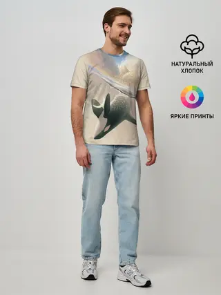 Мужская базовая футболка / косатка