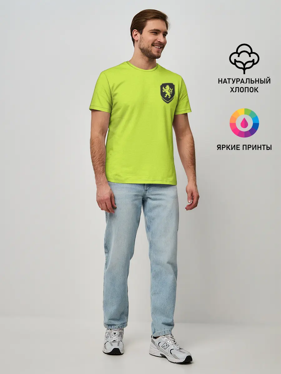 Мужская базовая футболка / Форма Чехия гостевая