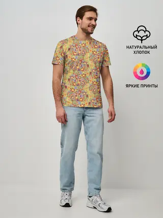 Мужская базовая футболка / Волшебный лес.