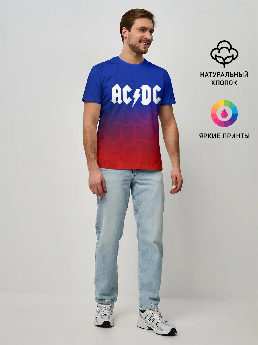 Мужская базовая футболка / AC/DC angel&devil