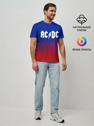 Мужская базовая футболка / AC/DC angel&devil