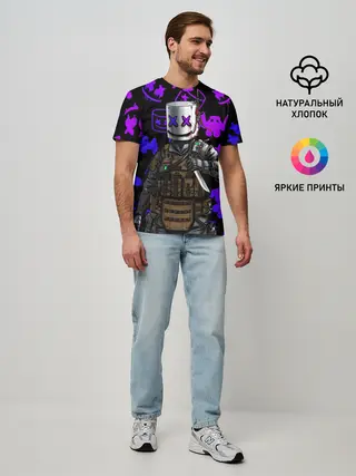 Мужская базовая футболка / MARSHMELLO FORTNITE