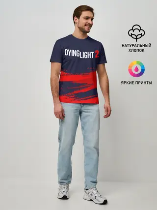 Мужская базовая футболка / DYING LIGHT 2 / ДАИНГ ЛАЙТ