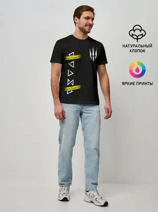 Мужская базовая футболка / The Witcher: Glitch.