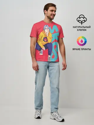 Мужская базовая футболка / SK8 the Infinity Langa