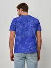 Мужская базовая футболка / Синие мазки