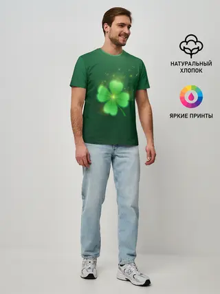 Мужская базовая футболка / Клевер удачи