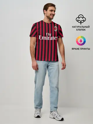 Мужская базовая футболка / Ibrahimovic home 19-20
